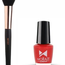Combo Pack Of Mini Nail Polish With Makeup Brush-1
