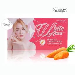 White Aura Beauty Soap Toning for Skin Detox Carrot Formula A01-image-56