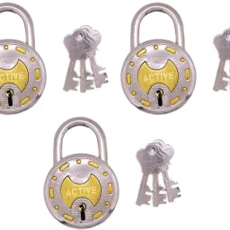 Active-66MM-8 Levers-3pc Padlock-image-77