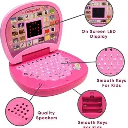 niyamat Pink Laptop for Kids Computer Educational Learning Toy image 3