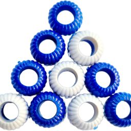 Blue&White Pigeon sound foot ring 10 pcs Bird Shoulder Guard-image-27