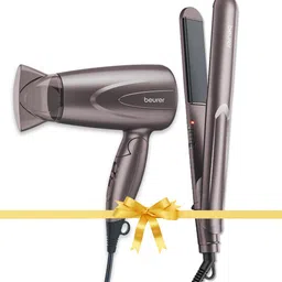 beurer 1300W Beauty Foldable Hair Dryer & HS 15 Hair Straightener - Gunmetal-Toned-image-21