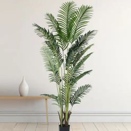 Arick Decor 78 Inch Artificial Real Touch Areca Palm Plant With Black Pot-picture-38