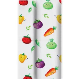 A Toddler Thing White & Green Printed Cotton 110 GSM Bath Towel-image-44