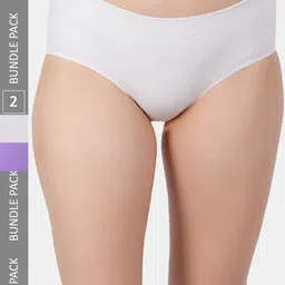 Amour Secret Pack of 2 Self Design Leak-Proof Cotton Bikini Briefs-picture-40
