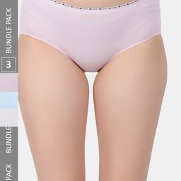 Amour Secret Pack Of 3 Leak-Proof Mid-Rise Hipster Briefs-image-80