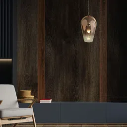 THE STELLAR KRAFT Transparent & Copper Toned Contemporary Glass Ceiling Lamps-image-57