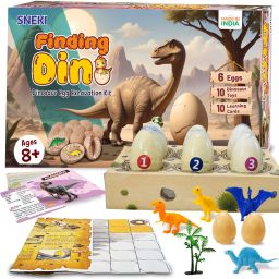 Dinosaur Fossil Egg Digging Toys Science Kit Birthday Gift for Kids Boys Girls-image-83