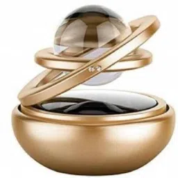 Crystal Car Air Freshener Car Dashboard Metal Body Powered Solar Golden-A21 Portable Car Air Purifier-11