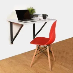 Wall Mounted Foldable Magic Utility Study Table Laptop (16"X24" inches) Solid Wood Computer Desk-11