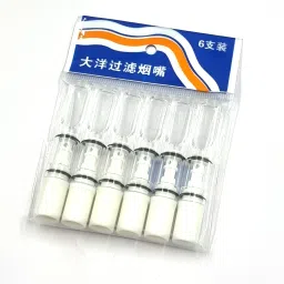White Cigarette Filter Pipe Clean Smoking Tar Cleanable & Reusable Accessories Plastic Outside Fitting Hookah Mouth Tip-image-26