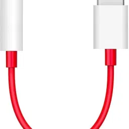 The Electron Bay Red, White Type C to 3.5mm Audio Jack Adapter Phone Converter-13