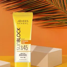 Jovees Herbal Sun Block Water Proof Sunscreen With SPF 45- 100 g-10