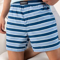 DAMENSCH Men Striped Ultra-Light Cotton Regular Fit Boxer Shorts-picture-31