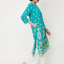 max Ethnic Motifs Printed Mandarin Collar Kurta-image-1