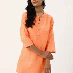 Sangria Mandarin Collar Straight Kurti-image-40