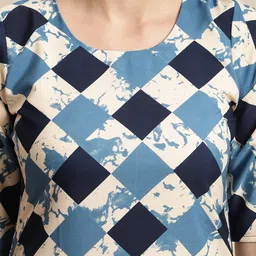 7threads KALINI Geometric Printed Crepe Kurta image 5