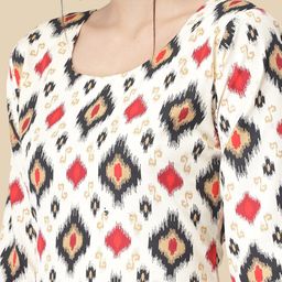 7threads KALINI Ethnic Motif Printed Straight Kurta image 2