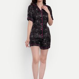ISAM Conversational Printed Satin Night Suit-image-18