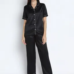 shopbloom Satin Night suit-image-2