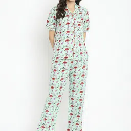shopbloom Printed Pure Cotton Night suit-image-45