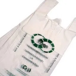 Biodegradable & Compostable Certified Eco-Friendly Carry Bags 500 Gram Pack of 150 Grocery Bags-18