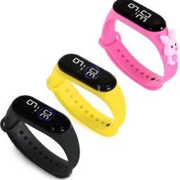 HYPERLEX 3 COMBO Stylish Digital LED Bracelet Band Wrist Watch for Kids, Boys & Men-image-39
