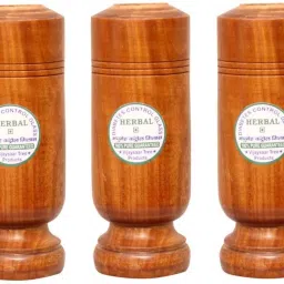 (Pack of 3) 11013 Diabetesr Contro Glass Ayurvedic Wood- 3 PCS PER ORDER Glass Water/Juice Glass-image-53