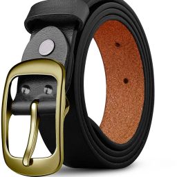 Men Black Genuine Leather Belt-image-91