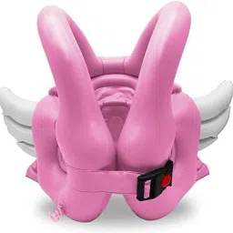 Angel Swim Vest Portable Inflatable Jackets Pool Floats Swimming Ring with Adjustable Safety Buckle Double Surround Air Bag | Multi Color | L Size | 1 PC Swim Floatation Belt-picture-2