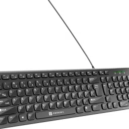 Portronics Ki-Pad 2 with Dual Color Keys, 10 Million Keystrokes, 1.5 m Long Cable Wired USB Standard Laptop Keyboard Compatible with Desktop, Laptop, Mac Easy to Use,Plug and Play,Quick, Comfy Durable body-16