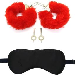Adjustable Handcuffs for Kids, Eye Mask, Handcuff for Theater Drama, Role Play-image-40