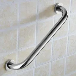 Bathroom grab bar /Supporting handle for bathroom/Safety handle for shower/ Silver Towel Holder-image-67