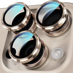 UNIKWORLD Back Camera Lens Ring Guard Protector for iPhone 16 Pro Max, Camera Cover Aluminum Alloy Rings - Desert Titanium-image-97