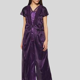 Fabme Women Satin Maxi Nightdress-picture-20