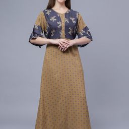 NIGHTSPREE Geometric Printed Maxi Nightdress-picture-51