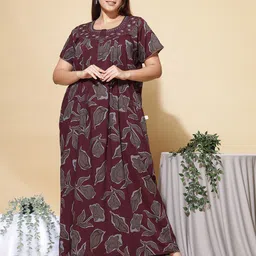 9shines Label Floral Printed Maxi Everyday Nightdress-image-86