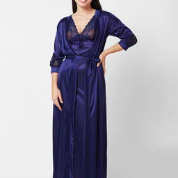 FashionRack Shoulder Straps Satin Maxi Nightdress-picture-35