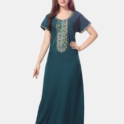 Be You Embroidered Maxi Nightdress-image-59