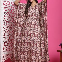 Claura Printed Maxi Nightdress-image-48
