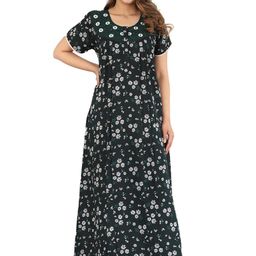 G4Girl Floral Printed Maxi Nightdress-image-33