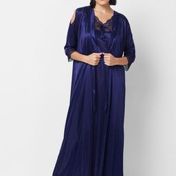 NOIRA Sleeveless Nightdress & Robe-image-58