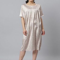 Aila Floral Printed Nightdress-image-98