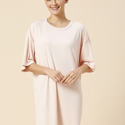 Chemistry Round Neck T-shirt Nightdress-image-43