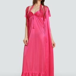 Romaisa Coral Maxi Nightdress-image-45