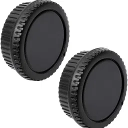Schsteindar Camera Body Cap and Lens Rear Cap Cover Replacement Set for All Canon EOS EF Mount DSLR Cameras 6D Mark II 5D Mark IV EOS 200D 60D 80D 70D 5Ds R 5D Mark III 600D,2 SetsLens Cap-picture-1