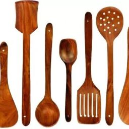 wooden kitchen tool set Wooden Serving Spoon Set-27
