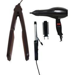 NIRVANI Set Of 3 2800 Salon Hair Dryer 329 With Hair Straightener & 471 Hair Curler-42