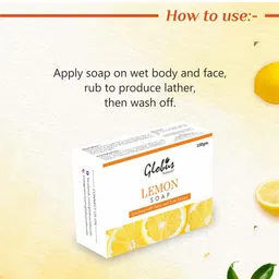 Globus naturals Set of 3 Refreshing Lemon Vitamin C Soap 100 g each image 2
