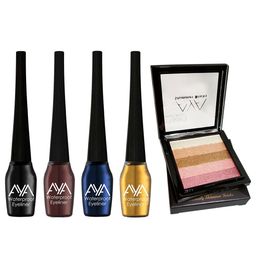 AYA Set of 5 Waterproof Liquid Eyeliner & Shimmer Brick Highlighter-picture-29